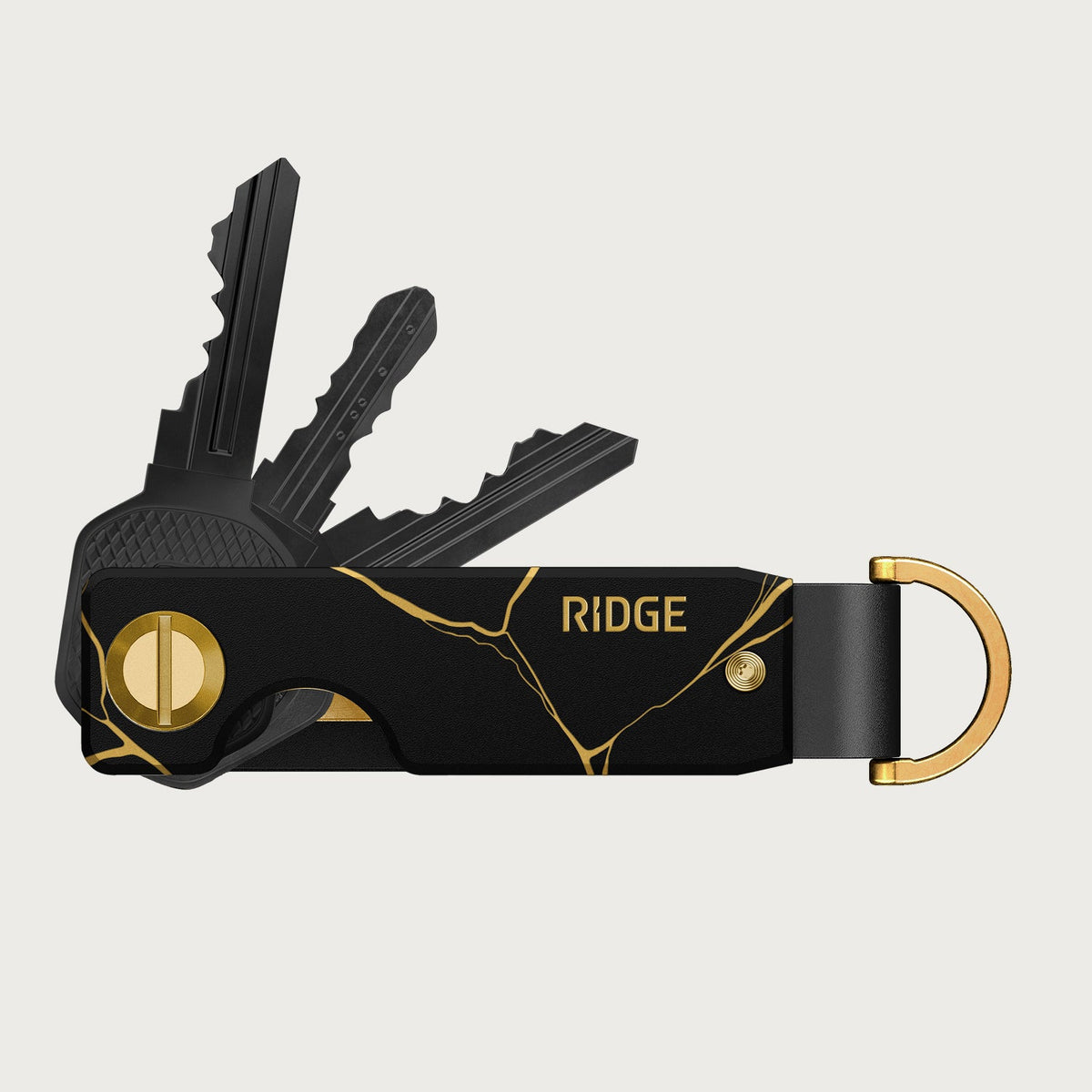 Ridge KeyCase - Kintsugi - Black