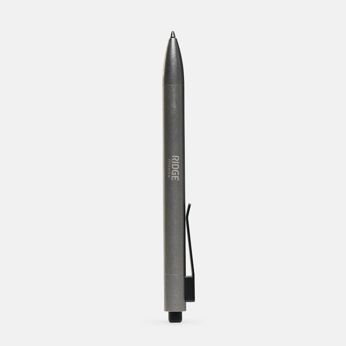 Ridge Click Pen - Stonewashed Titanium