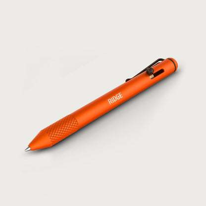 Ridge Bolt Action Pen - Basecamp Orange