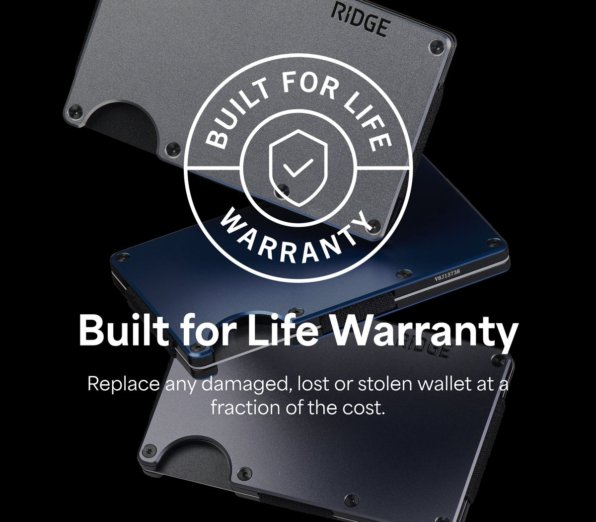 Ridge Wallet - Royal Black