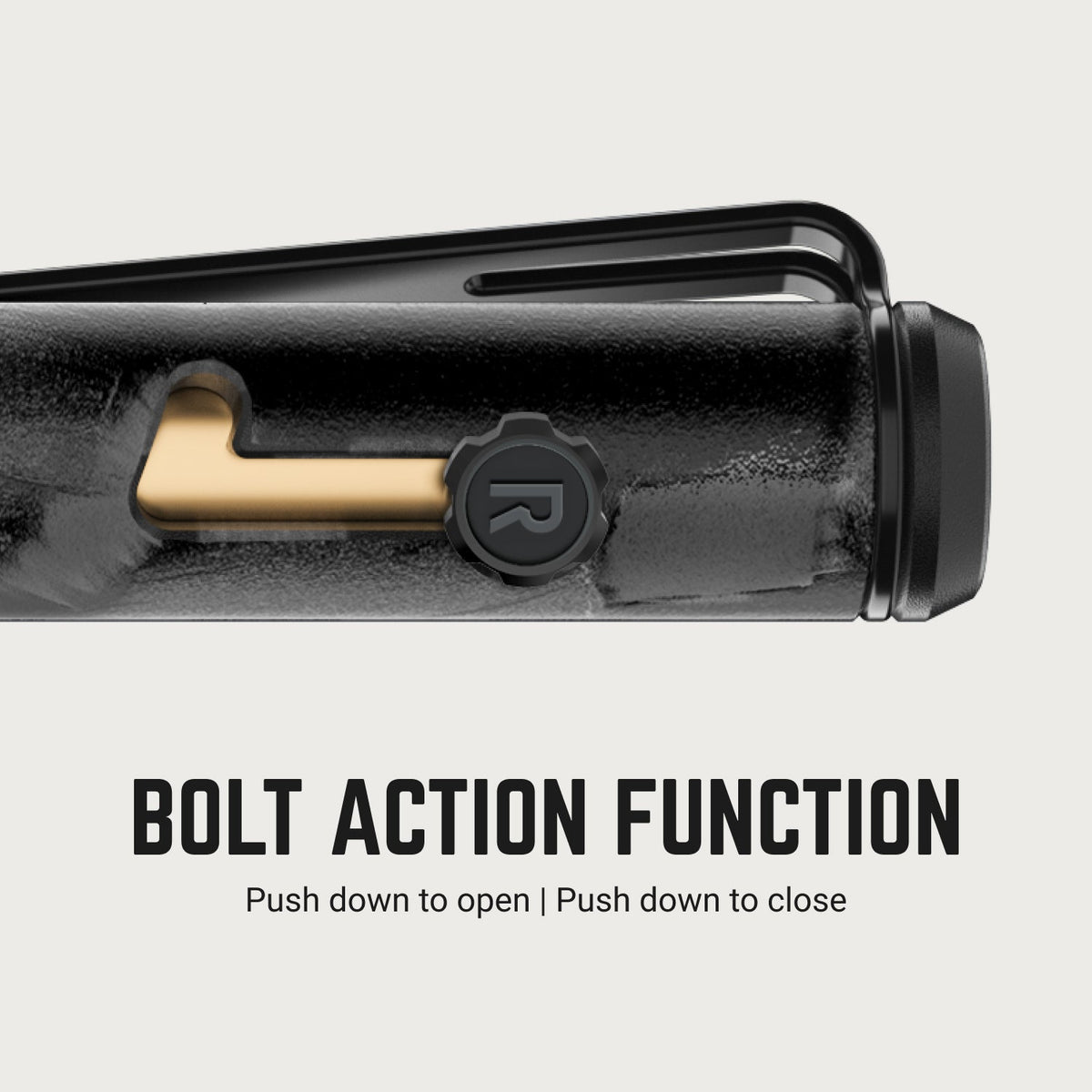 Ridge Bolt Action Pen - Royal Black