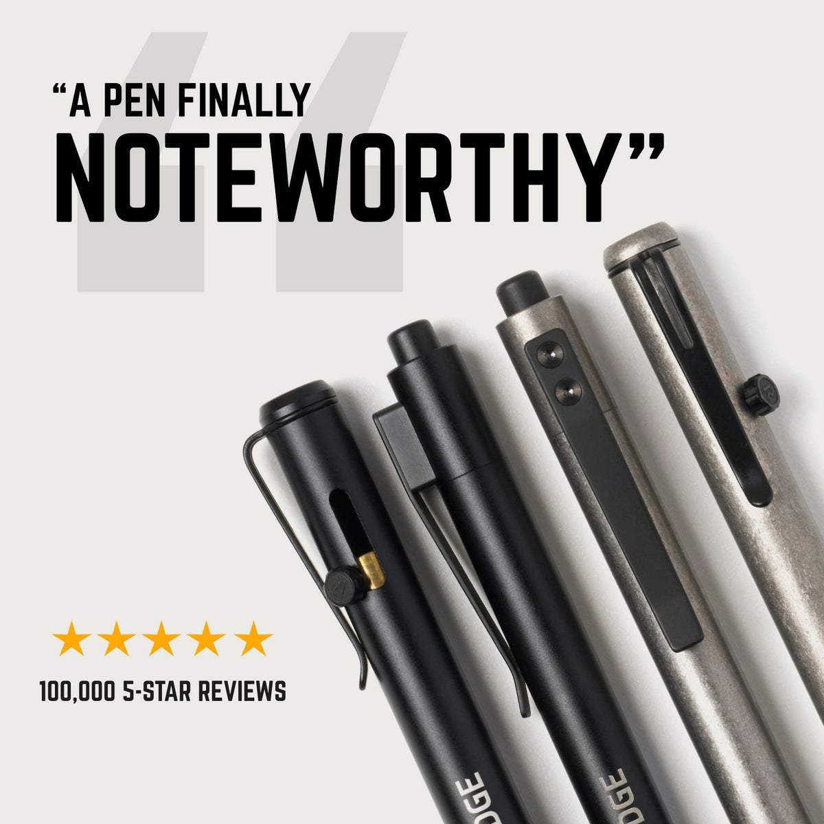 Ridge Bolt Action Pen - Royal Black