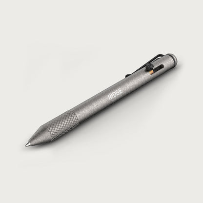 Ridge Bolt Action Pen - Stonewashed Titanium