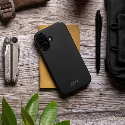 Ridge Phone Case - Matte Black - iPhone 16 Plus